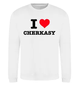 Свитшот I love Cherkasy Белый фото