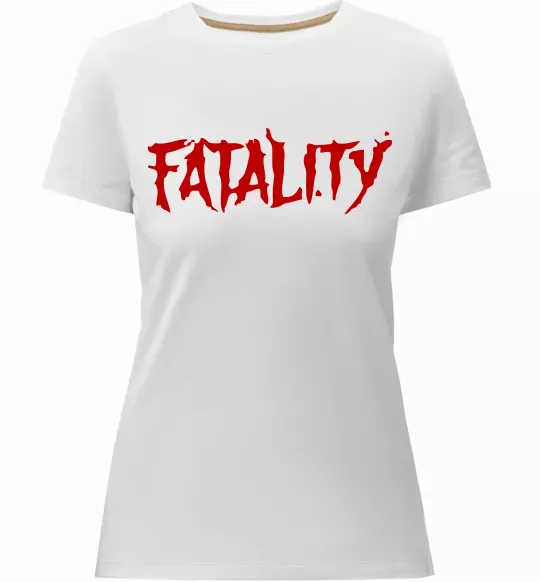 Жіноча преміум футболка Fatality Білий фото