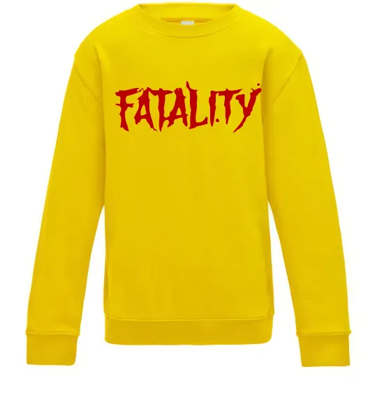 Детский Свитшот Fatality Солнечно желтый фото