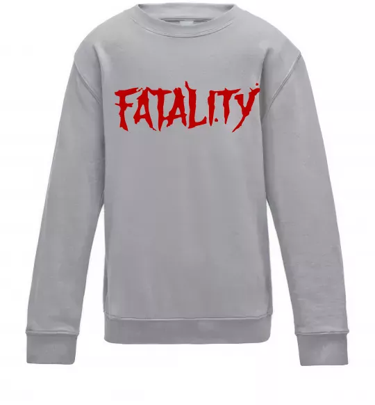 Детский Свитшот Fatality Серый меланж фото