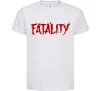 Детская футболка Fatality Белый фото