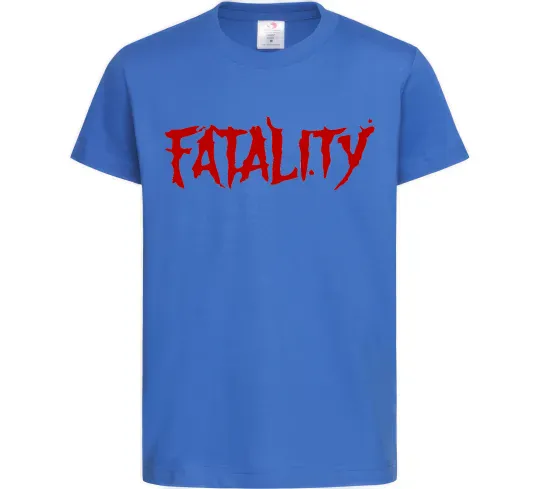 Детская футболка Fatality Ярко-синий фото