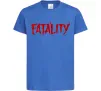 Детская футболка Fatality Ярко-синий фото
