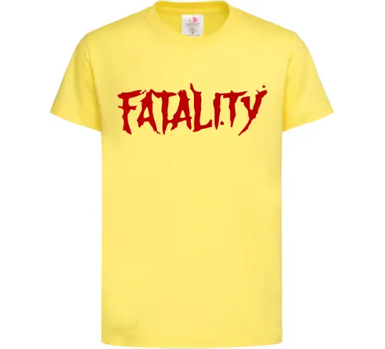 Детская футболка Fatality Лимонный фото
