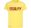 Детская футболка Fatality Лимонный фото