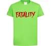 Детская футболка Fatality Лаймовый фото