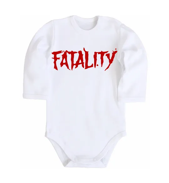 Детский боди Fatality Белый фото