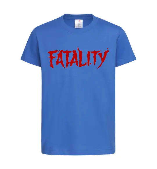 Детская футболка Fatality Ярко-синий фото