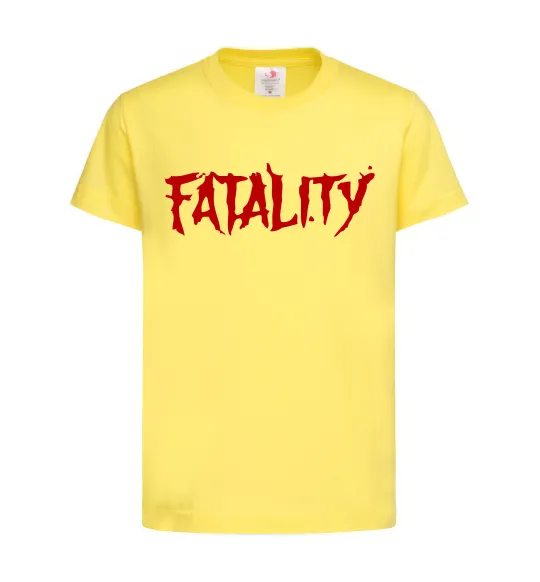 Детская футболка Fatality Лимонный фото
