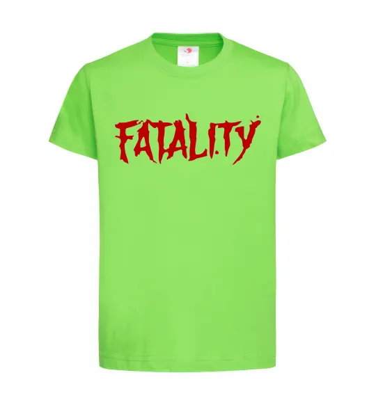 Детская футболка Fatality Лаймовый фото