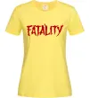 Женская футболка Fatality Лимонный фото