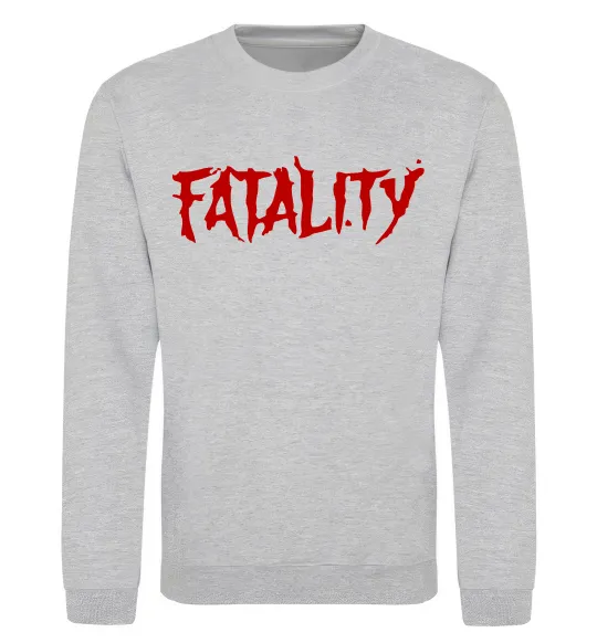 Свитшот Fatality Серый меланж фото