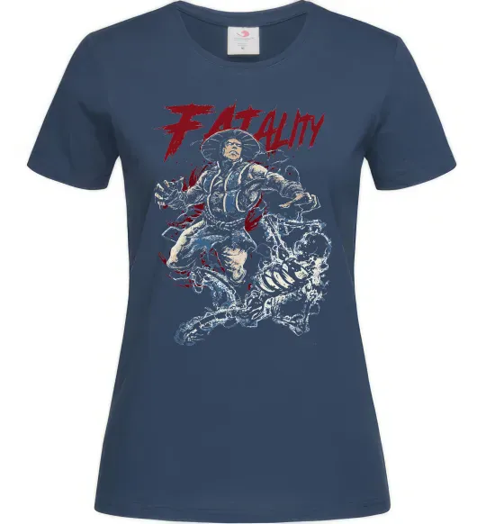 Женская футболка Fatality Raiden Темно-синий фото