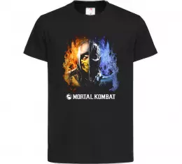 Детская футболка Scorpion and Sub-zero Mortal Kombat Черный фото
