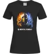 Женская футболка Scorpion and Sub-zero Mortal Kombat Черный фото