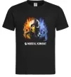 Мужская футболка Scorpion and Sub-zero Mortal Kombat Черный фото