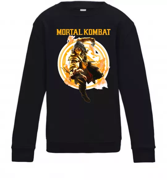 Детский Свитшот Scorpion Mortal Kombat Черный фото
