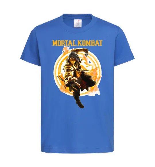 Дитяча футболка Scorpion Mortal Kombat Яскраво-синій фото