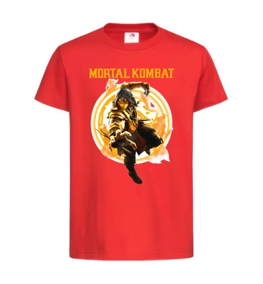Дитяча футболка Scorpion Mortal Kombat Червоний фото
