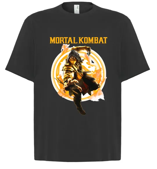 Футболка Оверсайз Scorpion Mortal Kombat Черный фото