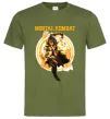 Мужская футболка Scorpion Mortal Kombat Оливковый фото