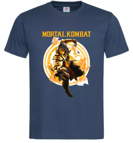 Мужская футболка Scorpion Mortal Kombat Темно-синий фото
