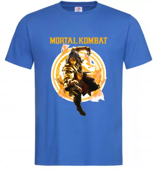 Мужская футболка Scorpion Mortal Kombat Ярко-синий фото