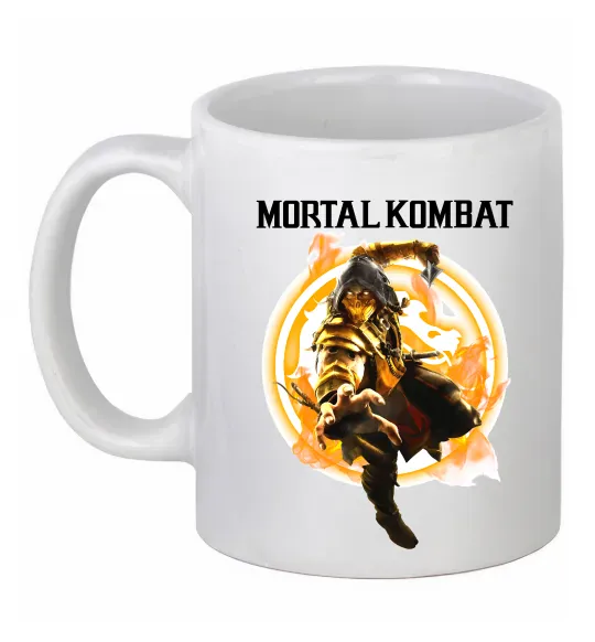 Чашка керамічна Scorpion Mortal Kombat Білий фото