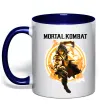 Чашка з кольоровою ручкою Scorpion Mortal Kombat Глибокий темно-синій Чашка з кольоровою ручкою Scorpion Mortal Kombat Глибокий темно-синій фото