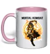 Чашка з кольоровою ручкою Scorpion Mortal Kombat Ніжно рожевий Чашка з кольоровою ручкою Scorpion Mortal Kombat Ніжно рожевий фото