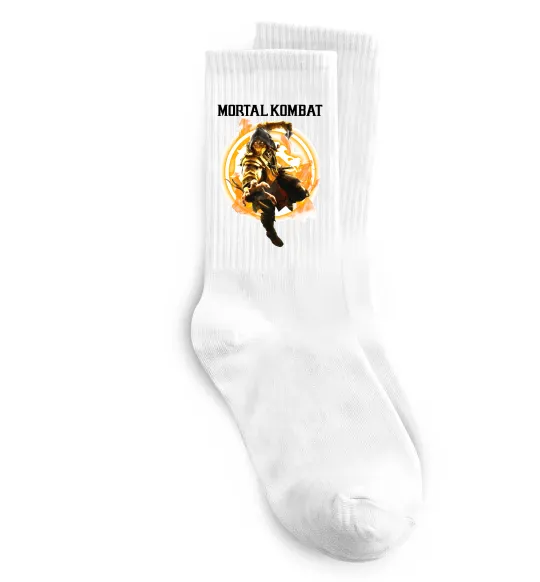 Носки Scorpion Mortal Kombat Белый фото