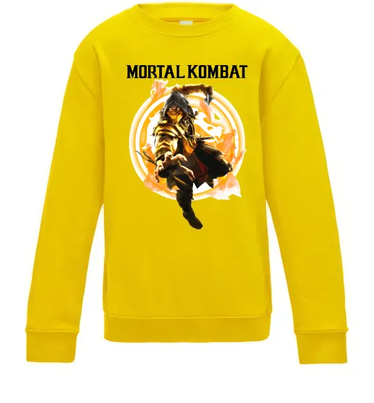 Детский Свитшот Scorpion Mortal Kombat Солнечно желтый фото