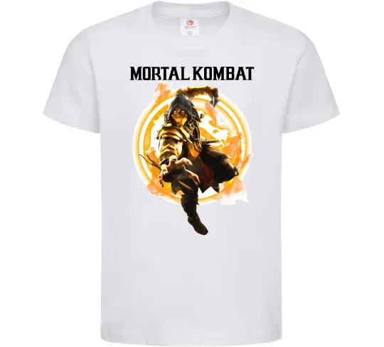 Детская футболка Scorpion Mortal Kombat Белый фото