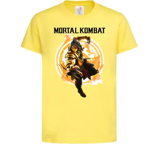 Детская футболка Scorpion Mortal Kombat Лимонный фото