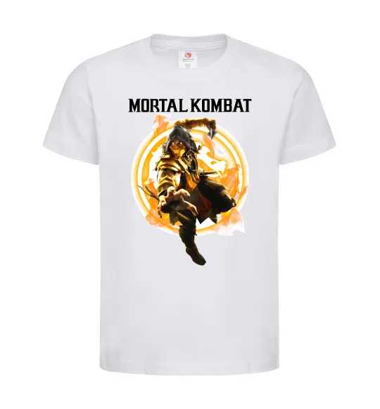 Дитяча футболка Scorpion Mortal Kombat Білий фото