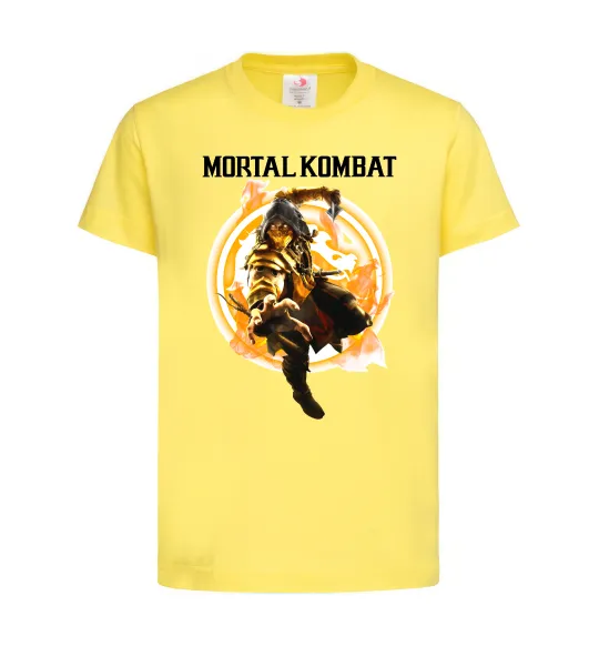 Дитяча футболка Scorpion Mortal Kombat Лимонний фото