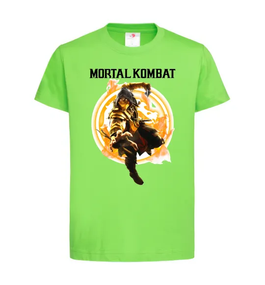 Дитяча футболка Scorpion Mortal Kombat Лаймовий фото