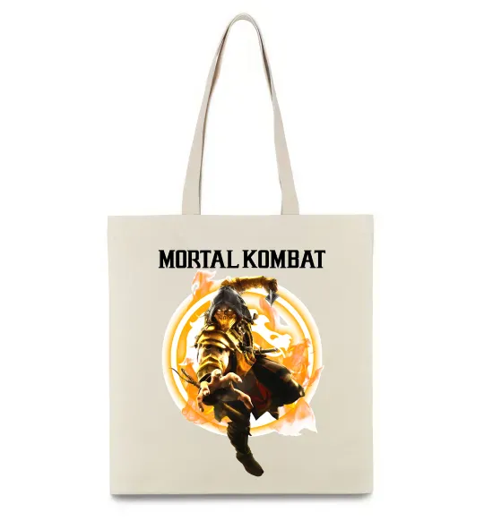 Эко-сумка Scorpion Mortal Kombat Бежевый фото