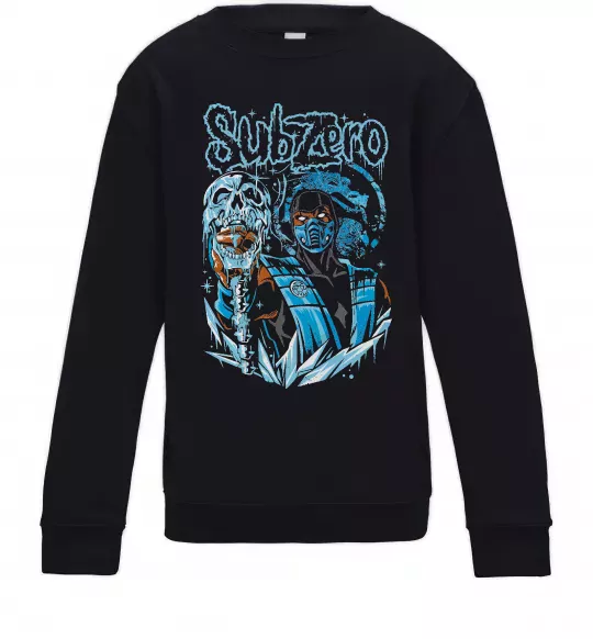Детский Свитшот Sub-zero Mortal Kombat Черный фото