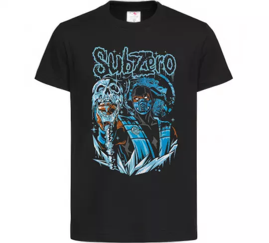 Детская футболка Sub-zero Mortal Kombat Черный фото