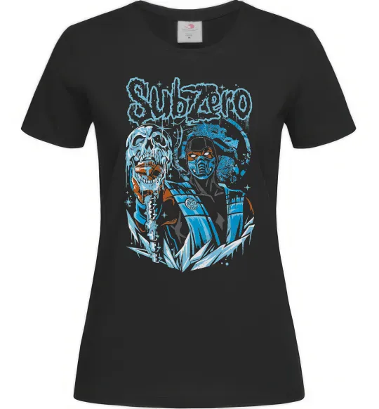Женская футболка Sub-zero Mortal Kombat Черный фото