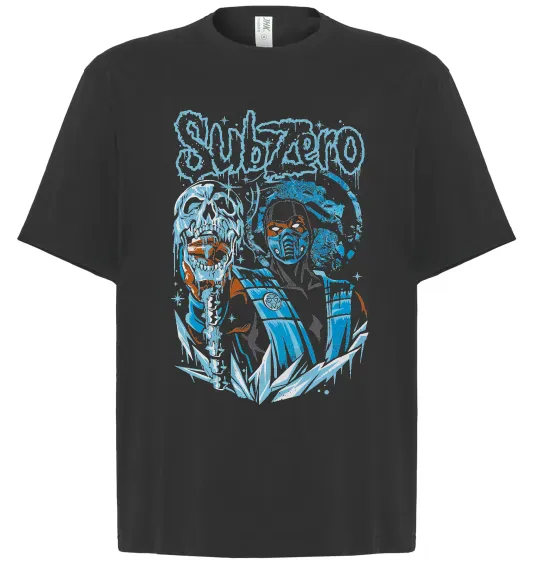 Футболка Оверсайз Sub-zero Mortal Kombat Чорний фото