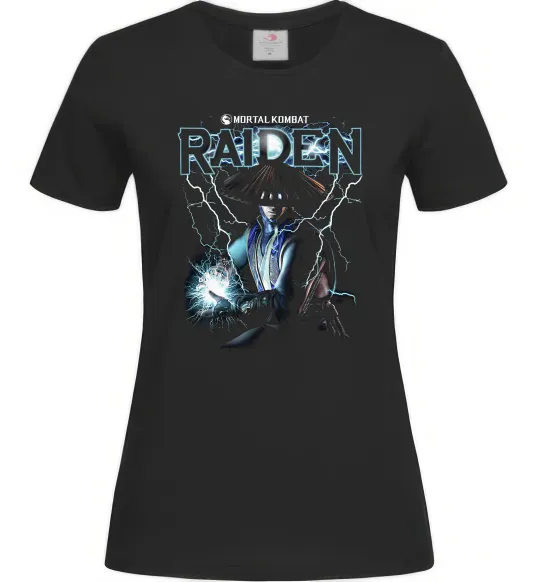 Женская футболка Raiden Mortal Kombat Черный фото