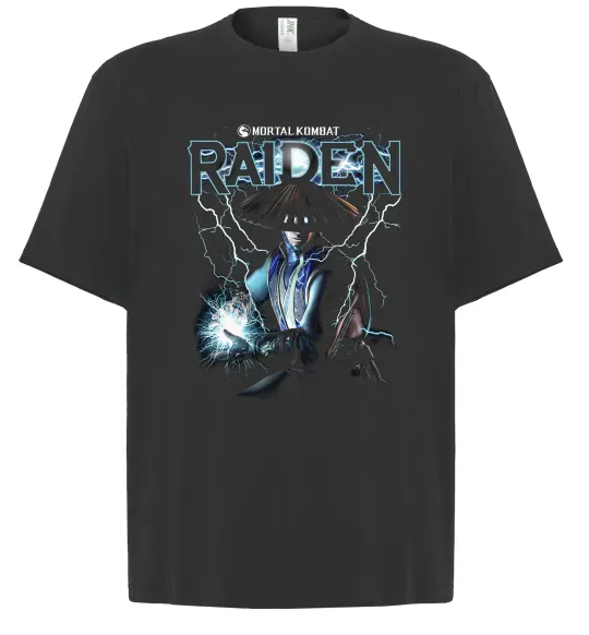 Футболка Оверсайз Raiden Mortal Kombat Черный фото