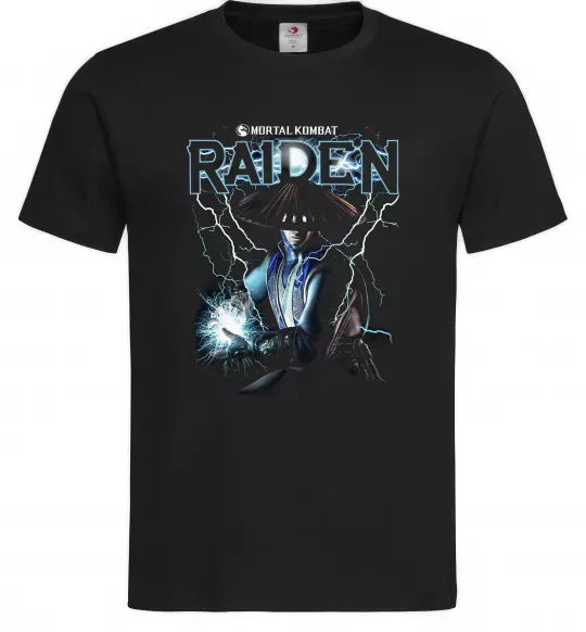 Мужская футболка Raiden Mortal Kombat Черный фото