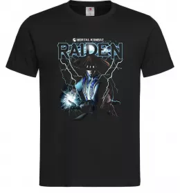 Мужская футболка Raiden Mortal Kombat Черный Мужская футболка Raiden Mortal Kombat Черный фото
