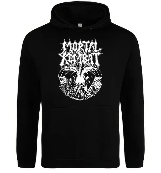 Мужская толстовка (худи) Mortal Kombat art Черный фото