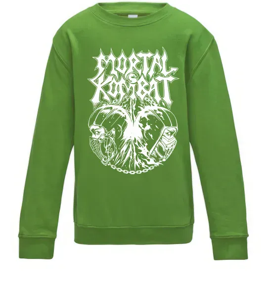 Детский Свитшот Mortal Kombat art Лаймовый фото