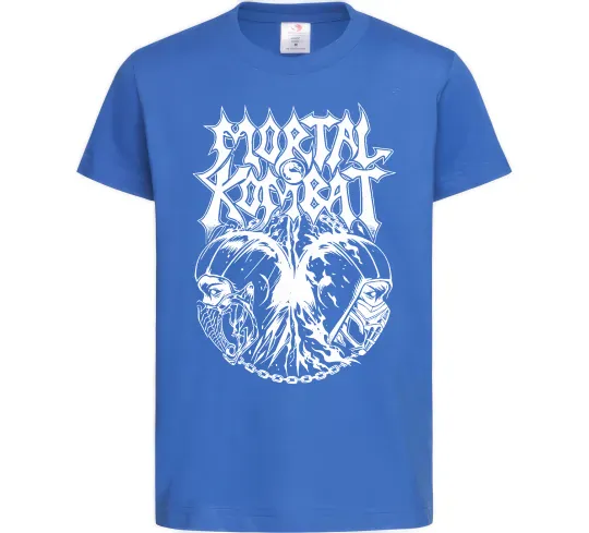 Детская футболка Mortal Kombat art Ярко-синий фото