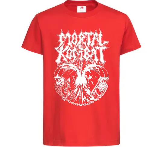 Детская футболка Mortal Kombat art Красный фото